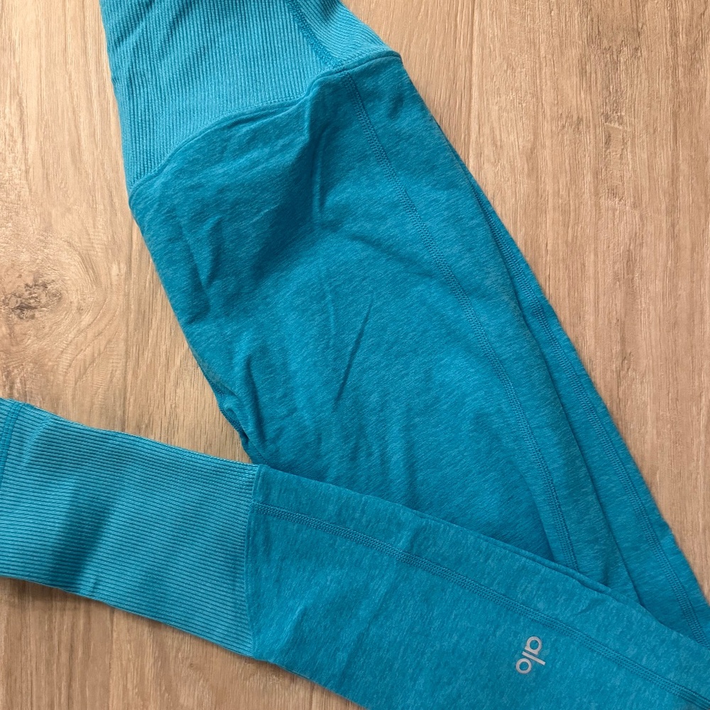 Alo High Waist Legging - Turquoise Blue (Alo Soft)